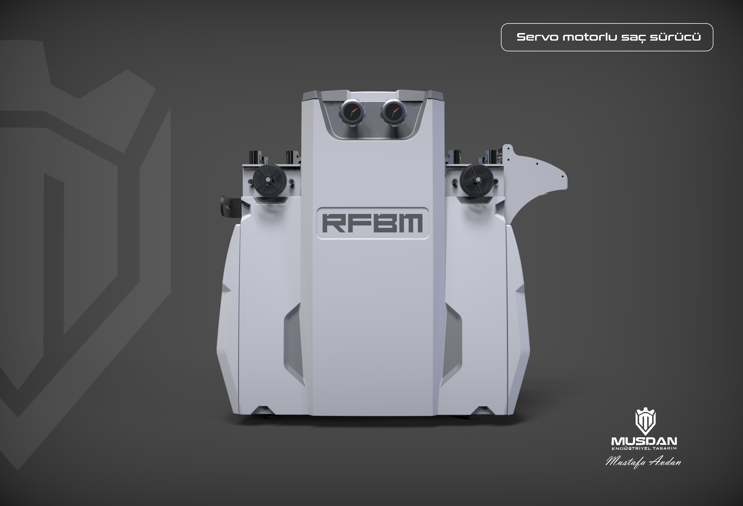 Servo motorlu saç sürücü giydirmesi